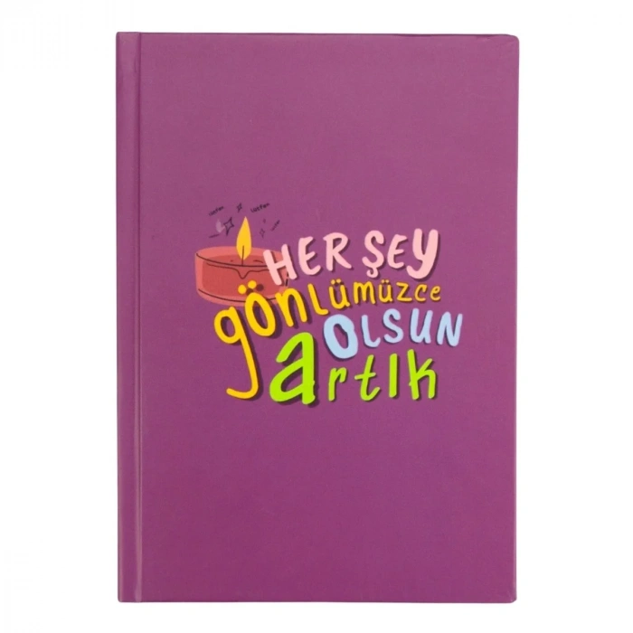 Yıldız Sert Kapak 14x20cm 80yp Duygulu Defter Çizgili Her Şey