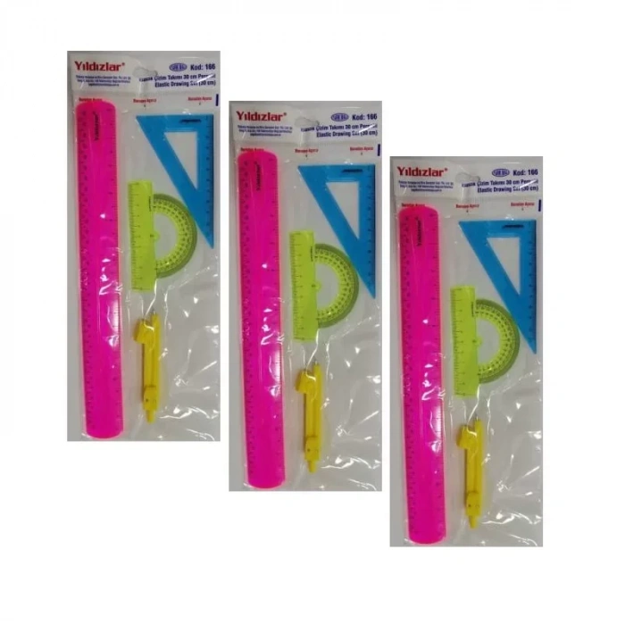 Yıldızlar Elastik Çizim Takımı 30 Cm Kod.166