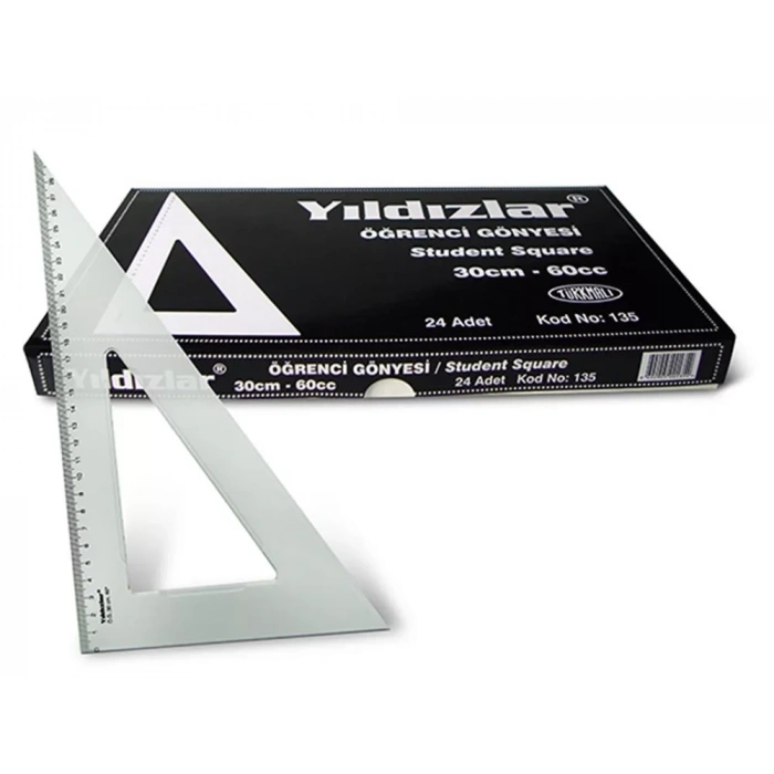 Yıldızlar Öğrenci Gönyesi 30 Cm 60 Cc Kod.135