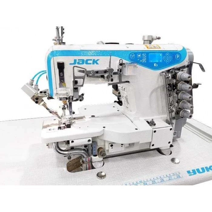 Yuki Jack JK-K5-UTL-35ACX356-K Soldan Bıçaklı Regulalı İplik Kesicili Havalı Reçme Makinası