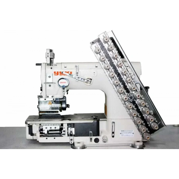 Yuki YK-VC009DI-06095P Burunlu Merdaneli 6 İğne (Şerit) Zincir Dikiş D.Drive Kavramalı Motor