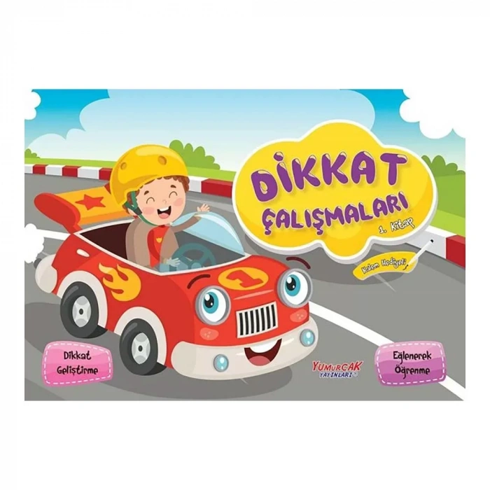 Yumurcak  Dikkat Çalışmaları (Çeşit1) Çiz-Sil  (Kalem Hediyeli)