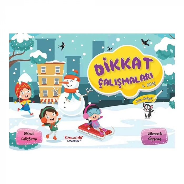 Yumurcak  Dikkat Çalışmaları (çeşit4) Çiz-sil  (kalem Hediyeli)