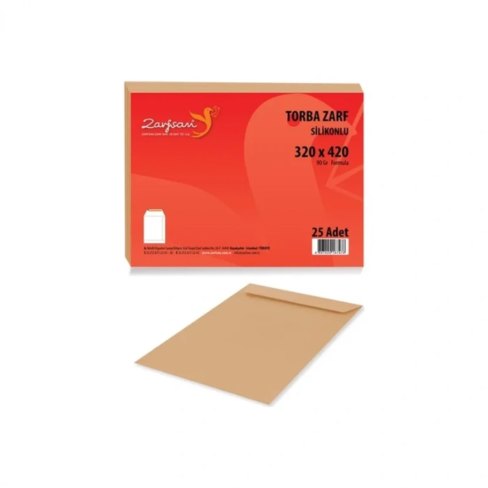 ZARFSAN TORBA ZARF 320x420 KRAFT 90gr 25Lİ