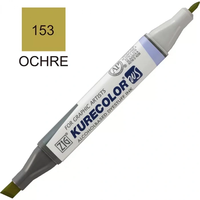 Zig 153 Koyu Sarı Kurecolor Rütuş Kalemi (çift Uçlu) Kc-3000