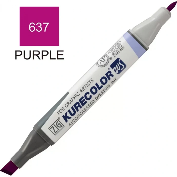 Zig 637 Mor Kurecolor Rütuş Kalemi (çift Uçlu) Kc-3000