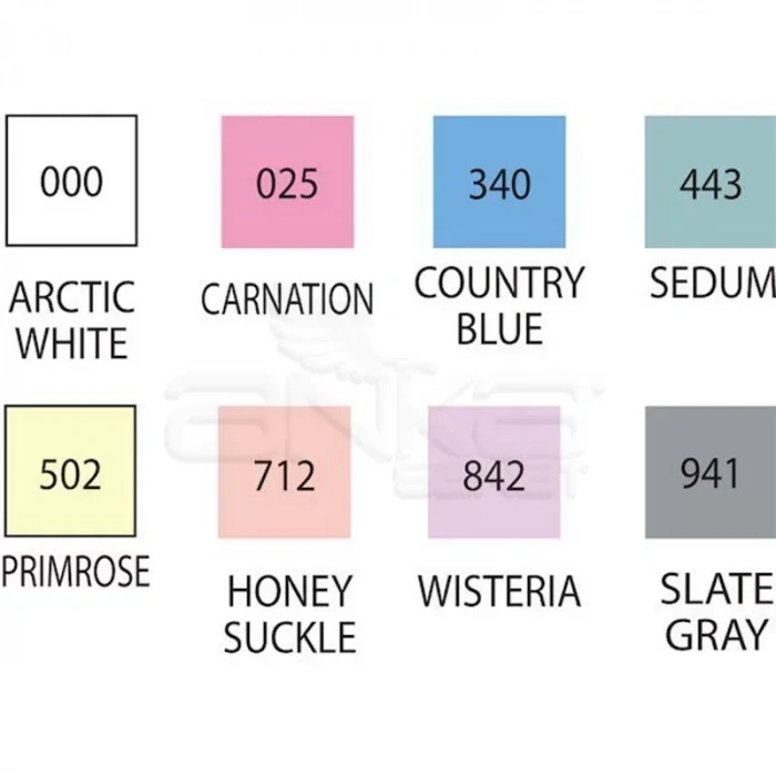 Zig Acrylista Pac-50 6mm Akrilik Marker 8li Girl/baby