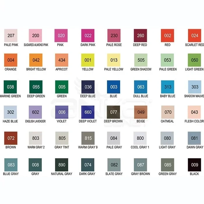 Zig Art & Graphic Twin Rb+f Çift Uçlu Çizim Kalemi 48li Set Tut-95/48v