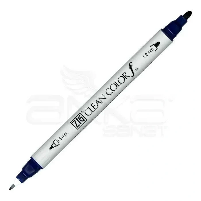 Zig Clean Color f Çift Uçlu Marker Kalem Deep Blue 035