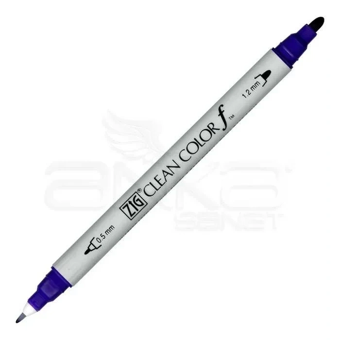 Zig Clean Color f Çift Uçlu Marker Kalem Deep Violet 084