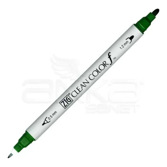 Zig Clean Color f Çift Uçlu Marker Kalem Green 040