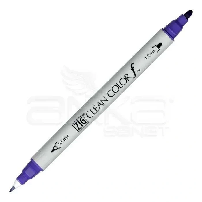 Zig Clean Color f Çift Uçlu Marker Kalem Violet 080
