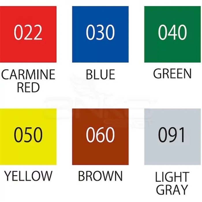 Zig Fudebiyori Brush Pen 6lı