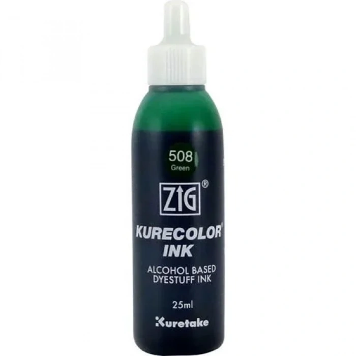 Zig Kurecolor Ink Alkol Bazlı Mürekkep 25ml 508 Green