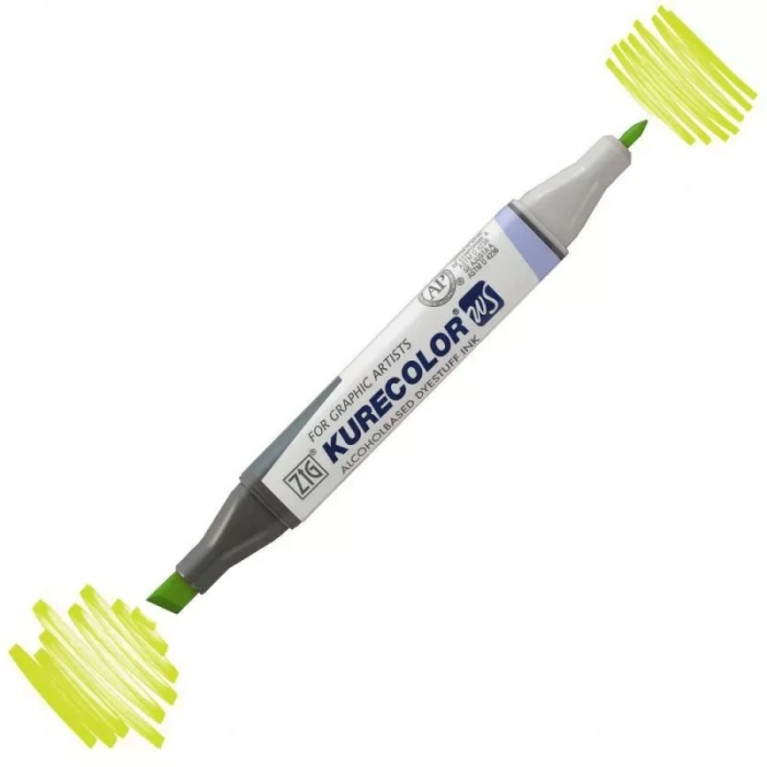 Zig Kurecolor Kc3000 Twin S Marker 125 Yellow Green
