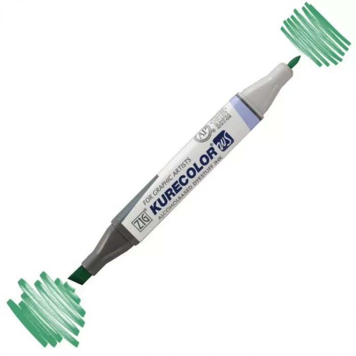 Zig Kurecolor Kc3000 Twin S Marker 553 Emerald Green