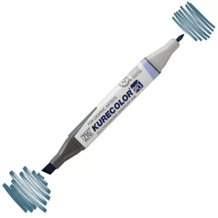 Zig Kurecolor Kc3000 Twin S Marker 827 Blue Grey 4