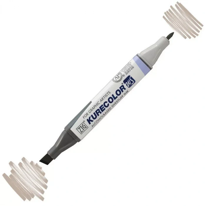 Zig Kurecolor Kc3000 Twin S Marker Wg.07 Warm Grey 7