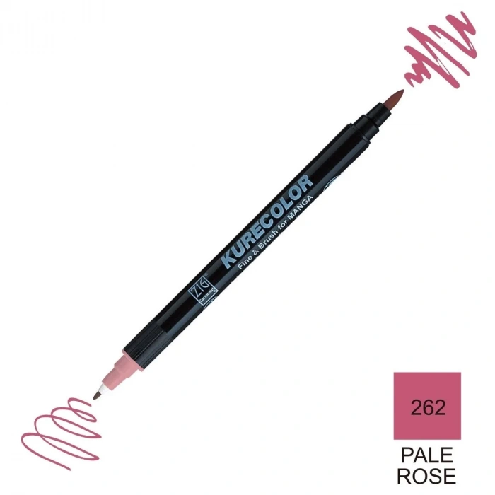 Zig Kurecolor Mangaka Fine&Brush Çift Taraflı Kalem CNKC-2200 No 262 Pale Rose