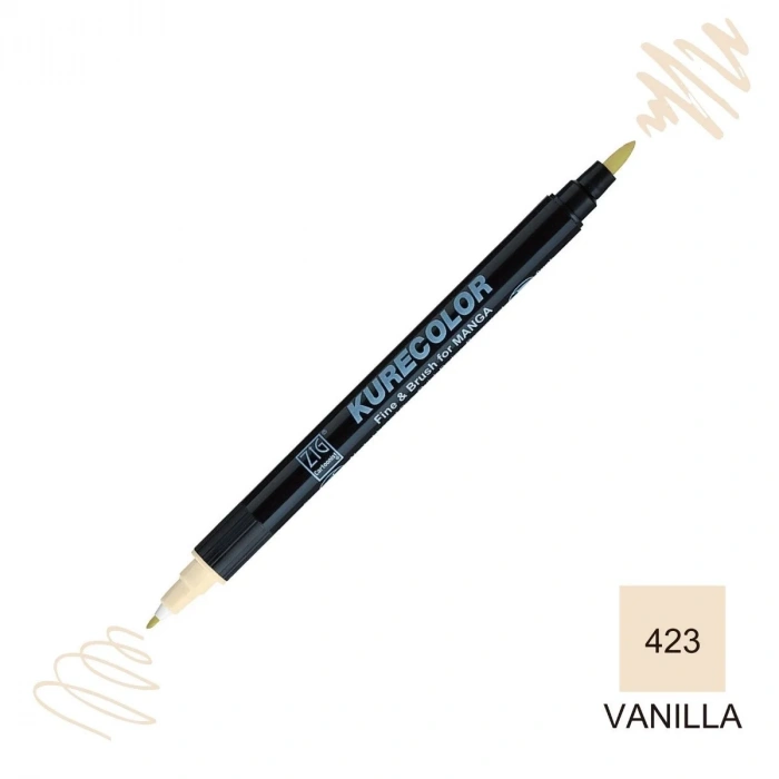 Zig Kurecolor Mangaka Fine&Brush Çift Taraflı Kalem CNKC-2200 No 423 Vanilla