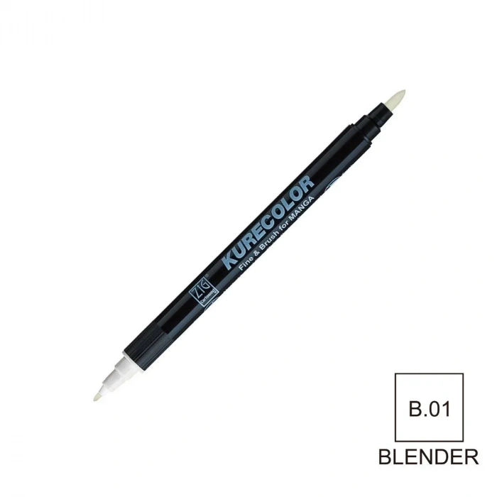 Zig Kurecolor Mangaka Fine&Brush Çift Taraflı Kalem CNKC-2200 No B.01 Blender