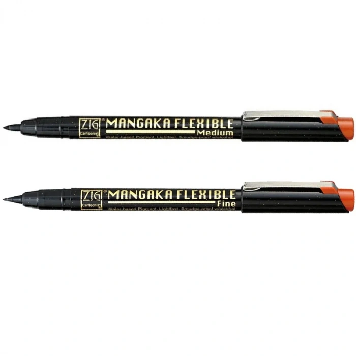 Zig Kuretake Cartoonist Mangaka Flexible Pen Sepia