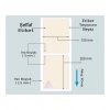 150li Sarım Pvc Şeffaf Etiket 200 X 100