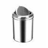 8 Lt Pratik Kapaklı Çöp Kovası Paslanmaz ( 1 Adet )