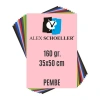 Alex Schoeller Fon Kartonu 160gr 35x50cm 10 Pembe