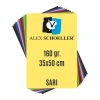 Alex Schoeller Fon Kartonu 160gr 35x50cm 53 Limon Sarı