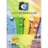 Alex Schoeller Renkli Çizgisiz Kağıt 10 Renk 100’lü Paket