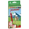 ALPINO 12 RENK KURU BOYA 1/1 TAM BOY AL-10654