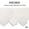 Arches Sulu Boya Tabaka Natural White 185g 56x76cm 5li Paket