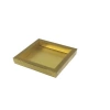 Asetat Kapaklı Gold Kutu 15x19x2,5 cm - 20 Adet