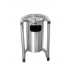 Bahçe Tipi Krom-Paslanmaz Çöp Kovası ( 1 Adet )