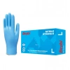 Beybi Strong Pudrasız Mavi Nitril Medikal Muayene Eldiveni ( L ) 20 Kutu