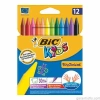 Bic Plastidecor Silinebilir Mum Pastel Boya (12 Renk)