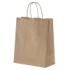 Büküm Saplı Kağıt Çanta Esmer Kraft 32x32x20 cm ( 100 Adet )