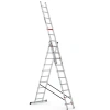 Çağsan Triomax Üç Parçalı Çok Amaçlı Alüminyum Merdiven 3x10 Basamaklı - TS195