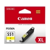 CANON CLI-551XL Y SARI KARTUŞ 665 SAYFA YÜKSEK KAPASİTE (MG5450 İP7250 MG7550 İX6850 İP8750)