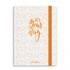 Çınar Uni-note Your Day Lastikli Spiralli Sert Kapak Defter 17x24 Kareli 120 Yaprak (55185)