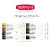 Derwent Tinted Charcoal Sulandırılabilen Renkli Füzen Kalem 6lı Set