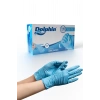 Dolphin Mavi Nitril Eldiven Pudrasız L (1 Paket/100 Adet)
