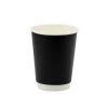 Double Wall Siyah Karton Bardak 12 oz - 400 Adet