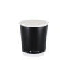 Double Wall Siyah Karton Bardak 8 Oz - 30 Adet