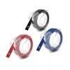 DYMO 3D Kabartma Şerit 9mm x 3mt (Siyah/Mavi/Kırmızı 3 lü Paket)