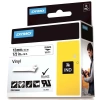 Dymo Rhino Pro Etiketi Renkli Vinil 12 MMx5.5 MT Beyaz Üzerine Siyah 18444