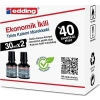 EDDİNG BT 30 TAHTA KALEM MÜREKKEBİ SİYAH 30ml 2Lİ