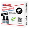 Edding BT30 Yazı Tahtası Kalemi Mürekkebi 30 ml. x 2li Kutu SİYAH