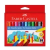 Faber-castell Yıkanabilir Jumbo Keçeli Kalem 12 Renk (554312)